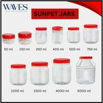 Plastic Storage Containers with Screw Top Lids - Multi-Size Food Jars