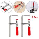 2PCS Quick Adjust Screw Handle Track Saw Rail Clamps For MFT Clamps Festool Rail