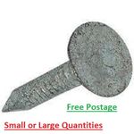 FELT NAILS Clouts Roofing - Galv Extra Large Head - 20mm Shed Hutch Free UK Post