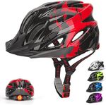 Kids Bike Helmet with Light, Age 3-15, Adjustable Helmet 50-55cm SMALL