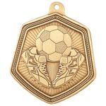 Falcon Football Medal Hexagonal 65mm FREE ENGRAVING RIBBON UK P&P MM22103