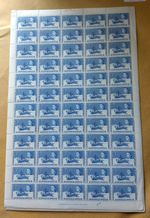 1963 BRITISH ANTARCTIC TERRITORY 12d SG1 COMPLETE SHEET UMNHM