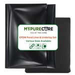 Pond Liner EPDM Rubber Heavy Duty 900GSM & Underlay Set Fish Pond Water Feature