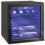 HOMCOM 12 Bottle Wine Cooler, 4-16°C Under Counter Drinks Beer Wine Fridge