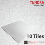 Tundra Office Ceiling Tiles 595x 595mm square panels for 600x 600mm ceiling grid