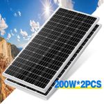 NEW 400W Mono Solar Panel 12V Off Grid RV Caravan Battery Power Home Boat UK