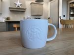 NEW Starbucks Collectors Classic 8oz/240ml White ‘Mermaid’ Embossed Coffee Mug