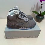 Nike Air Jordan 5 Men’s Basketball Shoes Trainers Grey/Blue Size 10