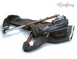 Geoffrey | Irish Uilleann Pipe Practice Set with Bellows | Reeds, Booklet & Bag