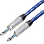 Guitar Amp to Cab 1/4" Jack Cable Neutrik Van Damme Blue Studio 2 core 2.5mm²