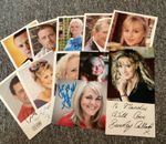 Coronation street signed cast photo cards