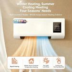 Ductless Portable AC - No Window Needed, 3-In-1 Wall Mount Air Conditioner with