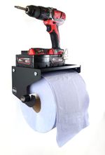 Industrial Blue Roll Paper Towel Holder Dispenser Cleaning Shelf Workshop Garage
