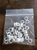 White Silicone Float Rubbers 6mm X 50