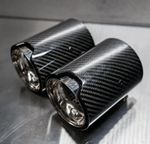 BMW F10 F11 F20 F21 F22 F23 F30 F31 F32 F33 CHROME SINGLE CARBON EXHAUST TIP