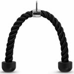 Gym Tricep Rope Pull Down Cable Attachment Handle Multigym Home Train Lat Bicep