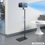 Projector Stand, 360° Swivel Projector Stand, Adjustable Height Projector Stand