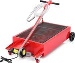 Low‑Profile Oil Drain Pan W/ Electric Pump Lockable For Car Truck SUV Oil Change
