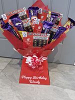 Personalised Cadbury Chocolate & Scratchcard  Bouquet