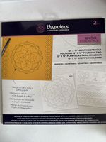 Threaders 12” x 12” Quilting Stencils For Free Motion By Crafters Companion New