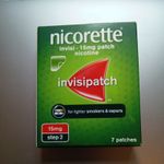 Nicorette INVISIPATCH - 15 mg - STEP 2 - 7 Patches - EXP 06/28