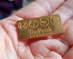 The Peak HONG KONG Pin Badge - Gold Colour