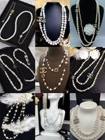Necklace Elegant Crystal Pearl Jewelry Suit Accessories Ornaments Sweater Chain✨