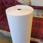 INTERFACING  JOBLOT WHITE MEDIUM WEIGHT IRON ON FULL 100 METRE ROLL