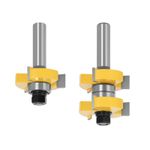 2x New Tongue and Groove Router Assembly Bit come with 1/2-inch shanks
