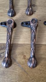 Vintage Art Deco Copper Clipper  Stair Carpet Runner Gripper Holders Clips 