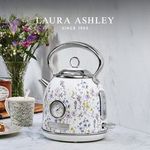 Laura Ashley 1.7L Electric Kettle Stainless Steel Fast Boil Quiet Dome Kettle