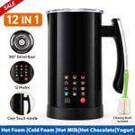 430W Electric Milk Frother Steamer Foam Maker for Latte Americano Hot Chocolate