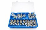 BSPP Adapter Kit 32pcs Assorted 1/4 3/8 1/2 Reducers 1/4 to 3/8 3/8 to 1/2 Set