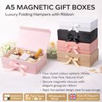 A5 Magnetic Gift Box Folding Hamper Packaging with Ribbon Luxury UK