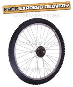 26" Alloy REAR Mountain Bike Wheel & 7 SPEED SHIMANO FREEWHEEL + TYRE + TUBE