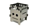 Red Rose Titanium Folding Wood Stove Camping Hiking 115mmx82mm