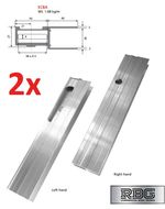 Dropside End Caps 24" Aluminium Drop Side Vehicle Pickup Trailer Truck Tailgate