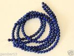 Lapis Lazuli 6mm Beads Natural Undyed Lapis 40cm Strand 6 mm Beads Strands