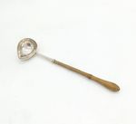 George II Sterling Silver Wooden Handled Toddy Ladle Antique 1739 London