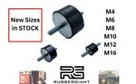 Anti Vibration Rubber Bobbin Mount Cylindrical Male/Male M4 M6 M8 M10 M12 M16 /A