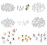 Soft Silicone Earring Backs Stoppers Clear Caps Ear Pin Fit Stud Scroll Pads