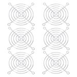 6 Pack 80mm Fan Finger Grill Metal Grill Protector Cover for 80mm