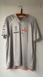 Jenson Button Signed Vodafone Mclaren F1 Shirt, XL