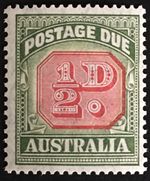 1946 - 1957 Australia Postage Due 1/2d SG D119 Mint Hinged