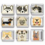 Dog / Cat Italian Charms Fits nomination And All Classic 9mm Italian Bracelets