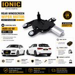 Rear Wiper Motor for Audi A3 8V 3/5-Door Hatchback 2013–2020 8V0955711B