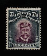 RHODESIA 1913-19 7s.6d ADMIRAL DIE II, SG 240, FRESH MINT, CAT. £375
