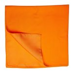 Silk Scarf Wrap Orange Twill Silk 70x70cm