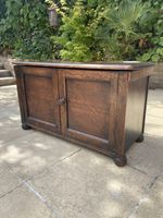 Antique Oak Blanket Box | Bun Feet Storage Farmhouse Country Dark DELIVERY