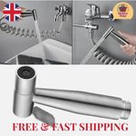 Toilet Bidet Douche Spray Hygienic Stainless Steel Shower Head Chrome Hose Kit